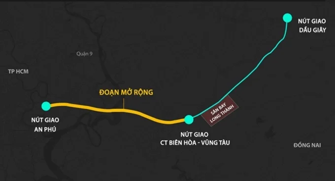 Cao tốc TP HCM - Long Thành dự kiến mở rộng từ ngày 19/8, hoàn thành trong năm 2026