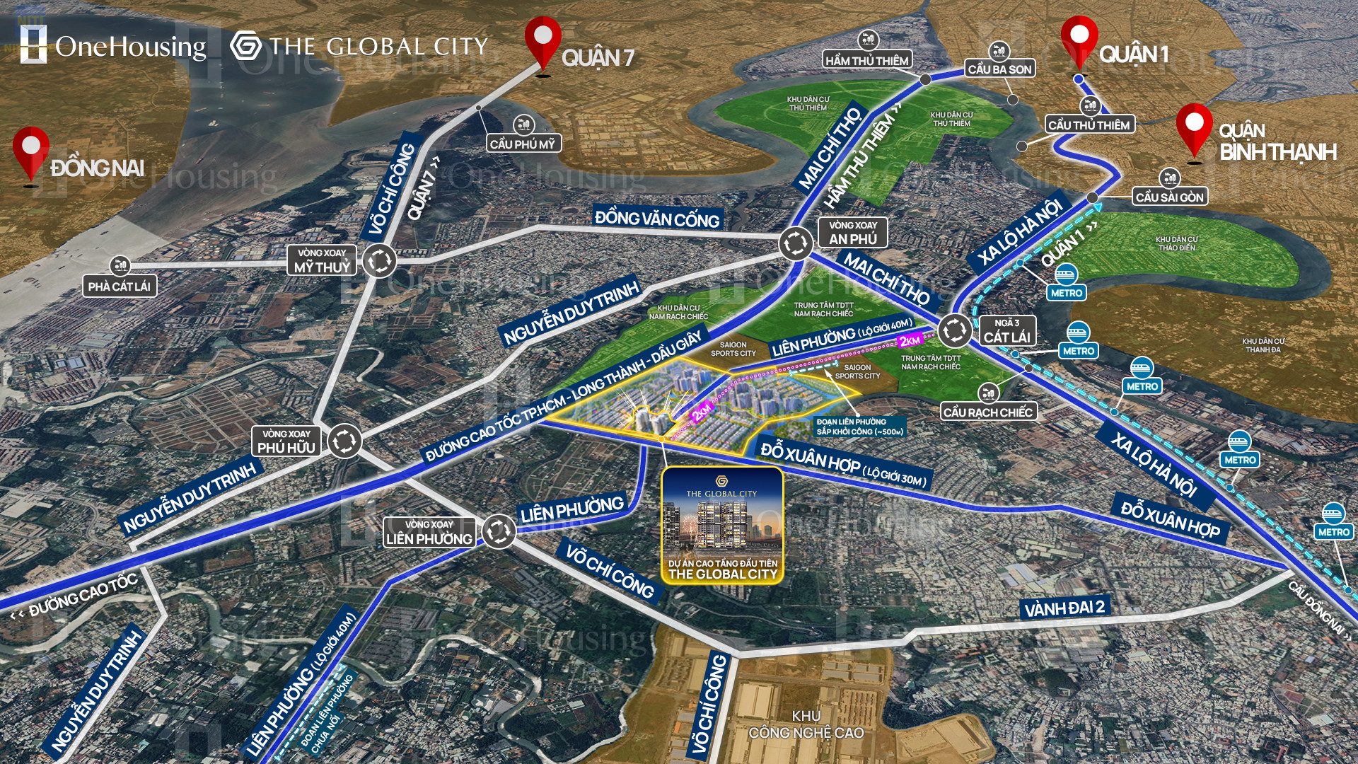 Đầu tư nước ngoài chú ý The Global City vị trí