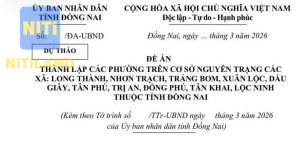 thành lập phường tại Đồng Nai