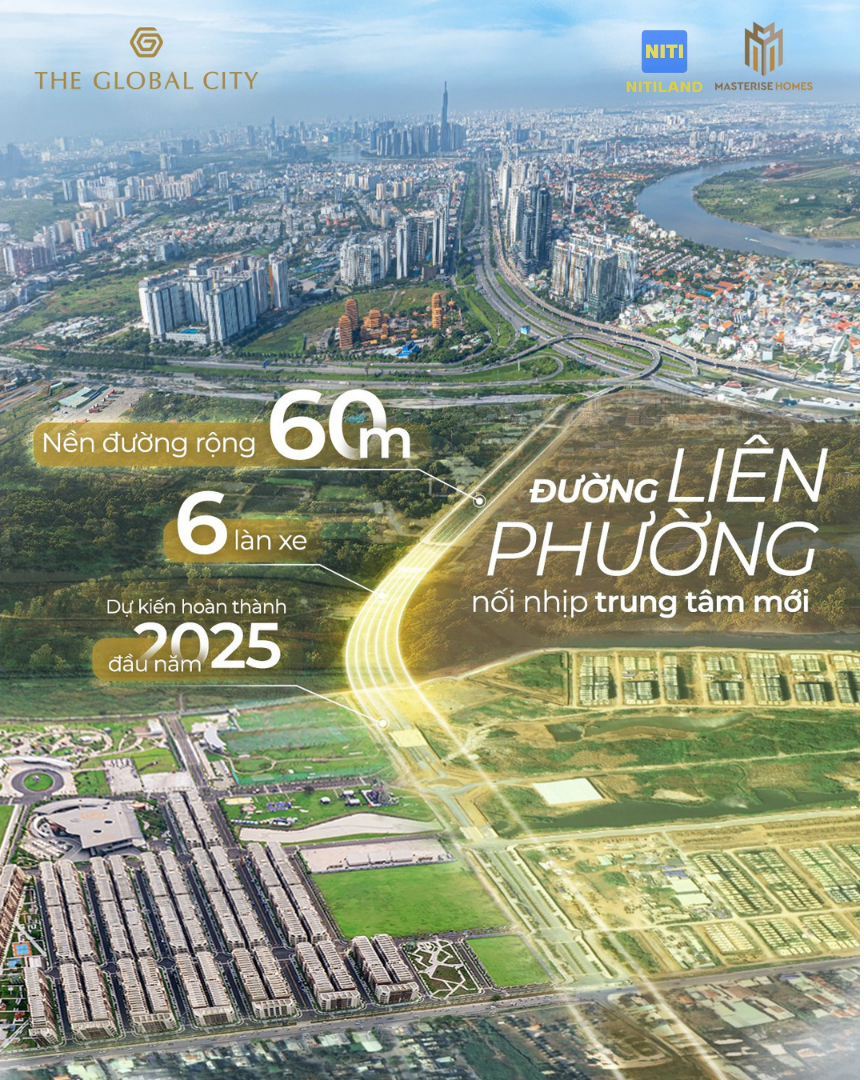 đường liên phường the global city