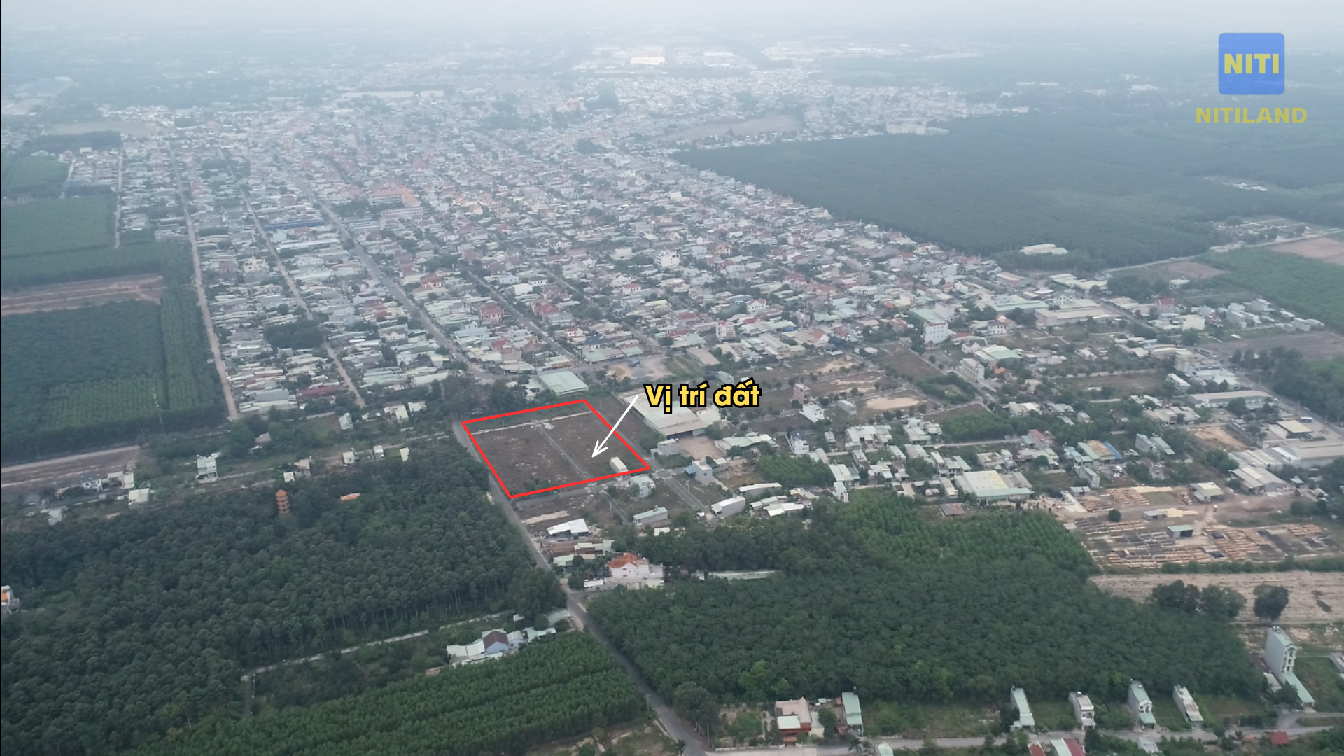 Flycam vị trí khu dân cư An Phát 10 nằm giữa khu dân cư hiện hữu đất nền An Viễn.