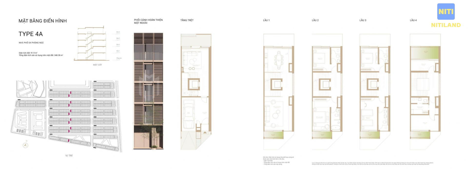 soho căn góc type 4a