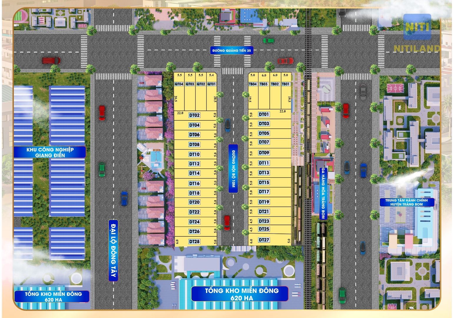 Bản đồ quy hoạch đất nền Quảng Tiến-Trảng Bom giá rẻ