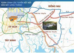 Quy hoạch hạ tầng Sân bay Long Thành bản đồ