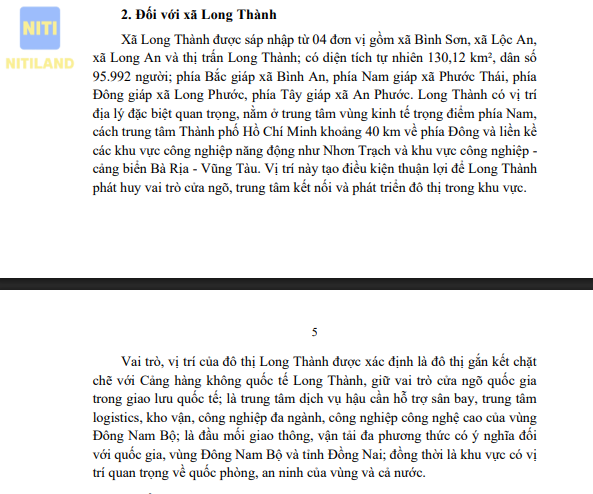 thành lập phường Long Thành Đồng Nai