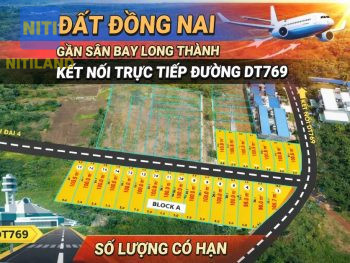 Sơ đồ phân lô Block A khu đất nền DT769 gần sân bay Long Thành