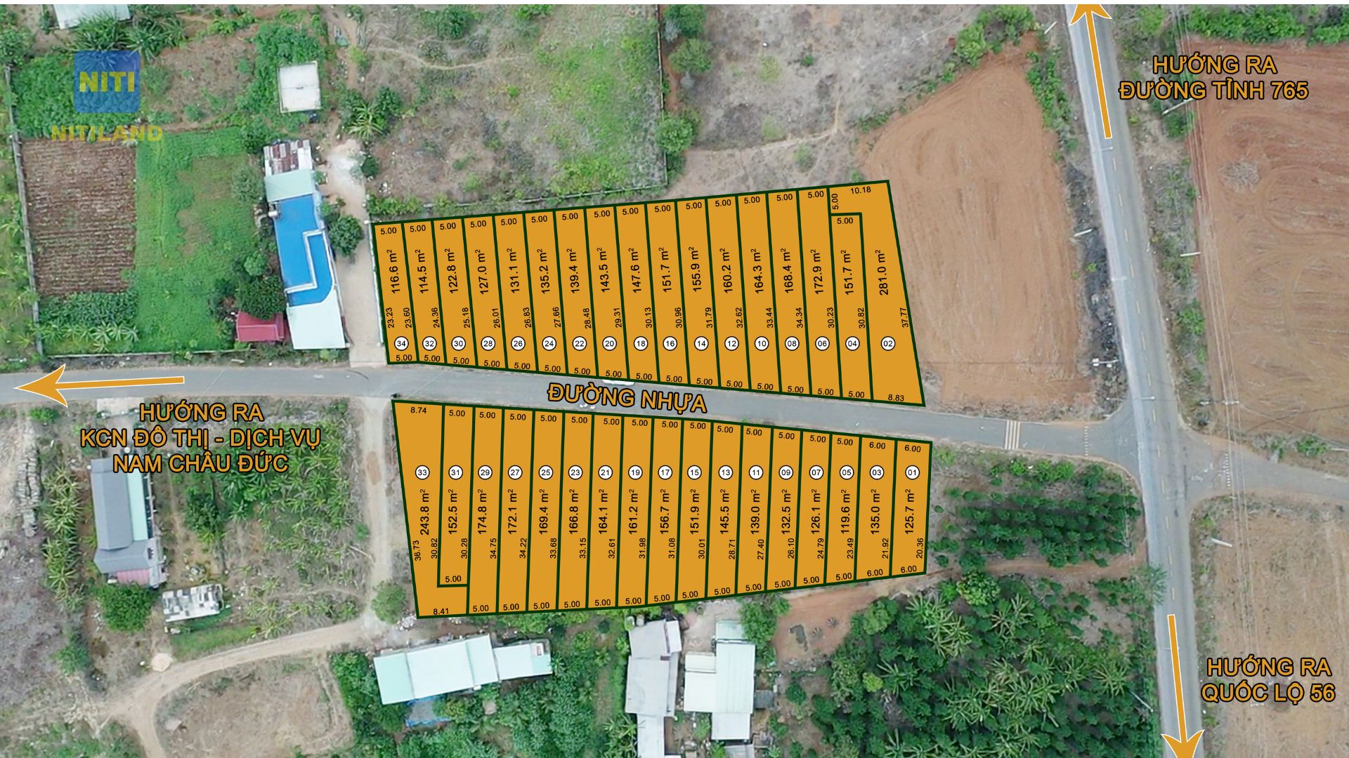 Hình ảnh phân lô đất nền Châu Đức-Bà Rịa Vũng Tàu