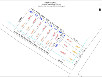 Sơ đồ phân lô Đất Nền Cẩm Mỹ giá rẻ