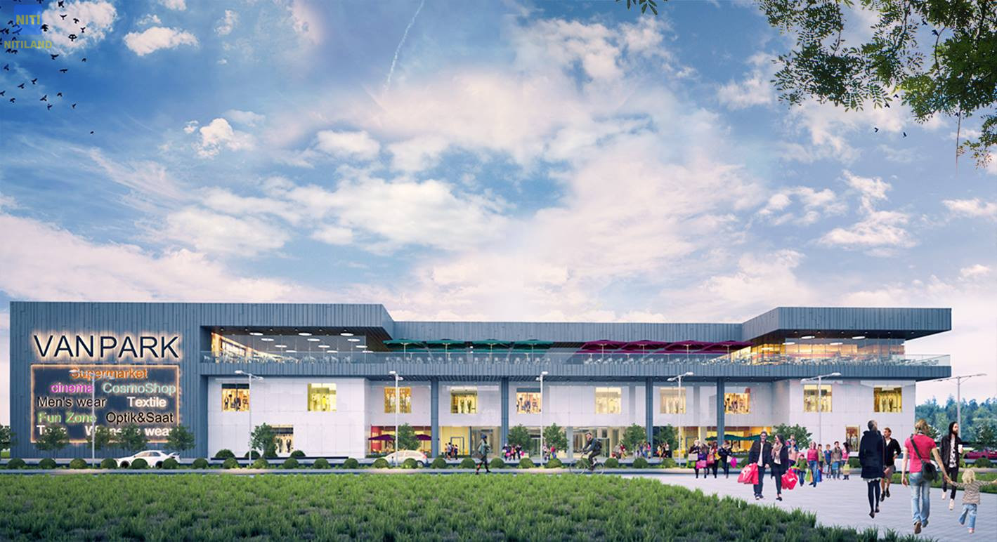 Phối cảnh trung tâm thương mại Van Park sầm uất ngay trong nội khu dự án Golden Center Point Đồng Nai