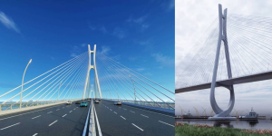 cầu cát lái thiết kế cầu dây văng 8 làn xe hiện đại