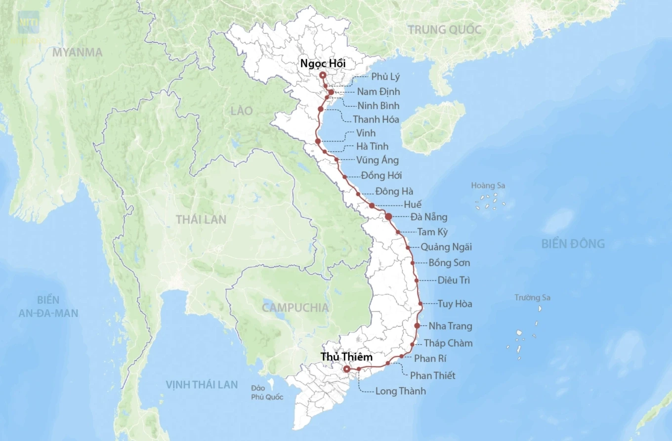 dự án đường sắt tốc độ cao Bắc Nam tại Thành phố Hồ Chí Minh Quy Mô