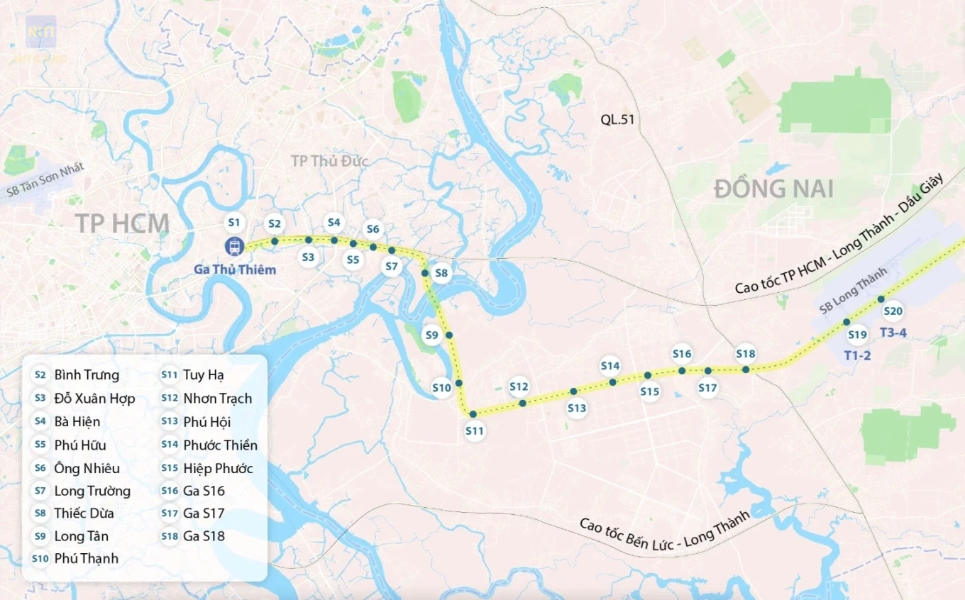 Quy hoạch metro TP.HCM sân bay Long Thành và các tuyến kết nối liên vùng đến năm 2030