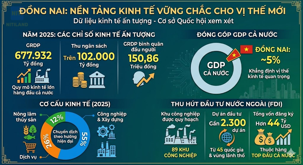 quy mô kinh tế Đồng Nai trực thuộc Trung ương GRDP FDI 44 tỷ USD