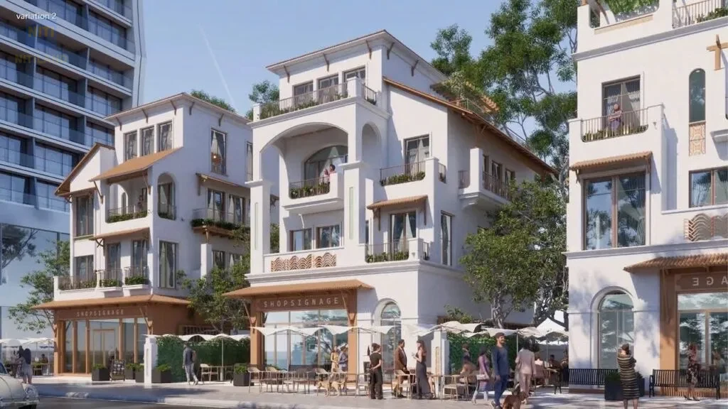 Thiết kế shophouse Blanca City mặt tiền rộng 8m 5 tầng tối ưu kinh doanh