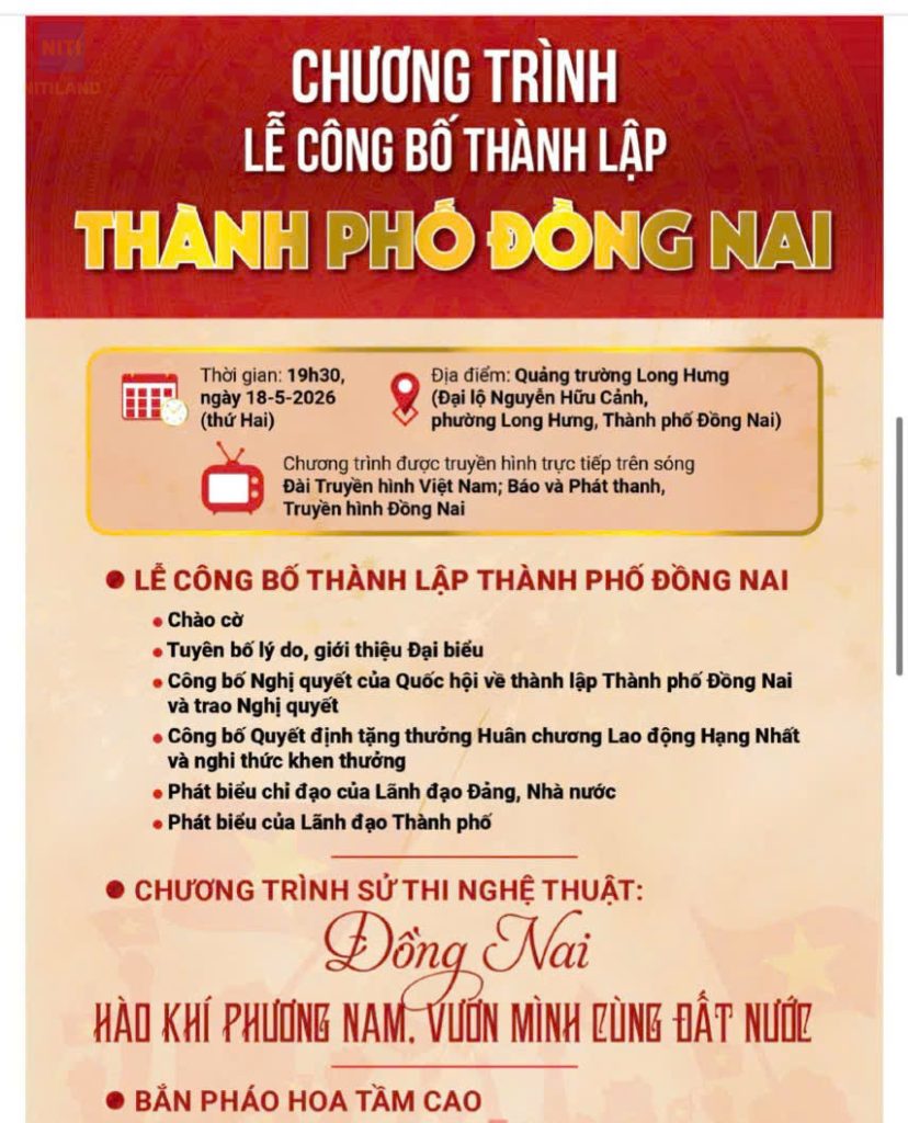 Lễ công bố nghị quyết thành lập thành phố Đồng Nai