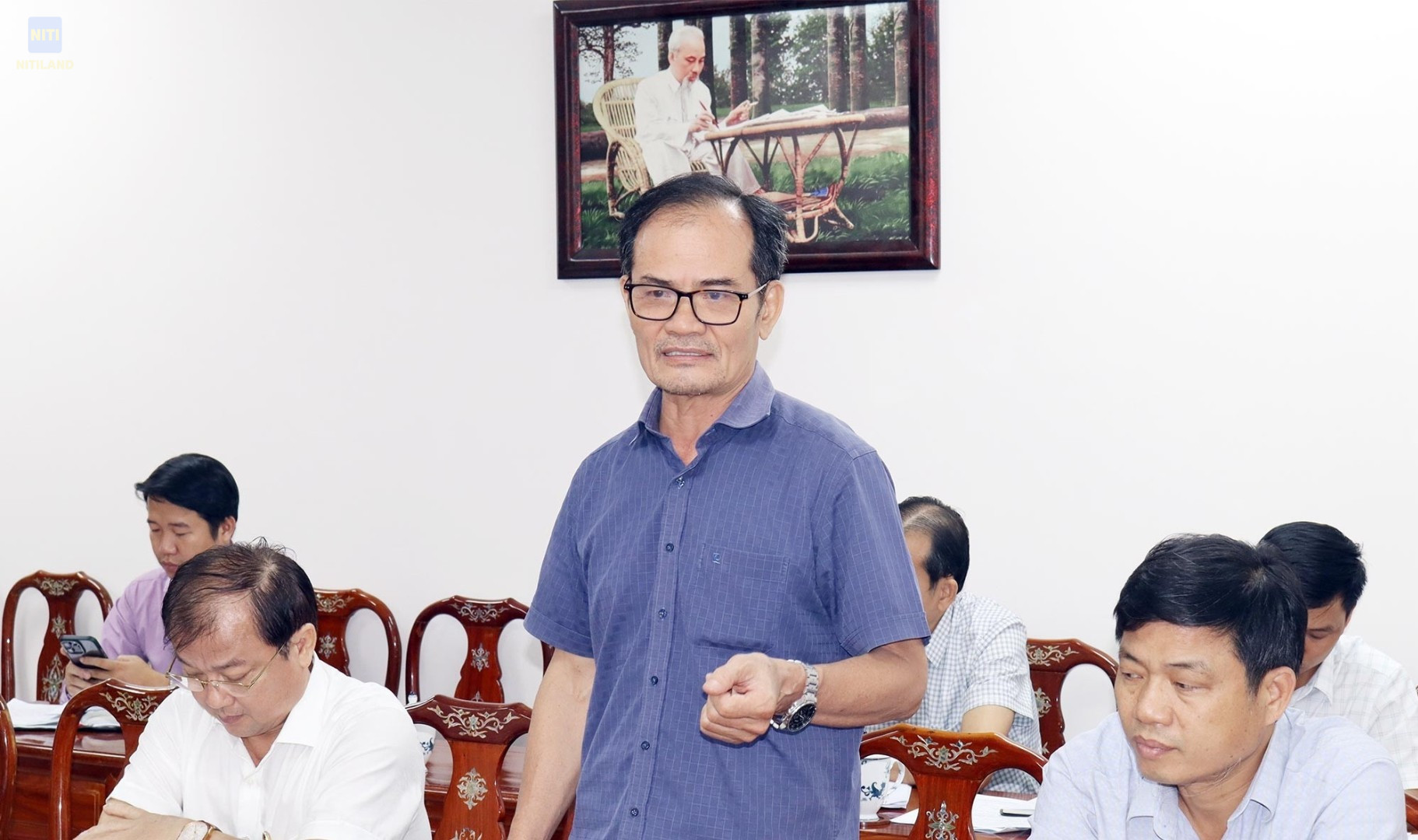 Đại diện Sở Nông nghiệp và Môi trường phát biểu ý kiến dự án tái định cư