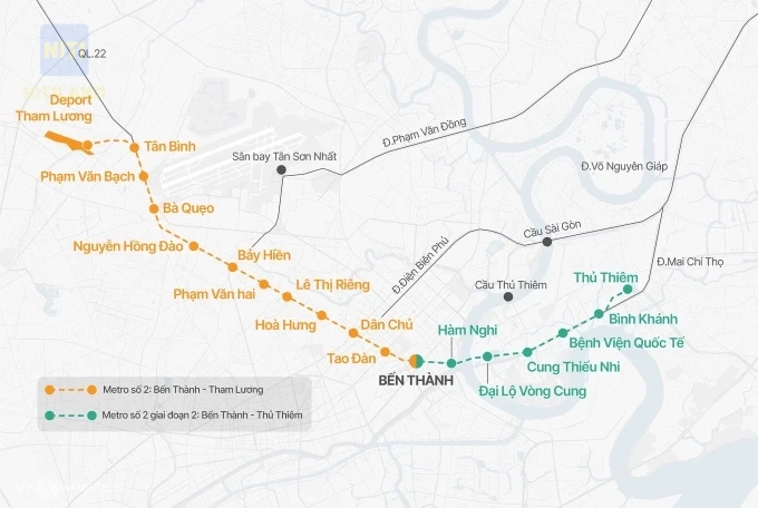 Metro Bến Thành - Thủ Thiêm kết nối VIFC