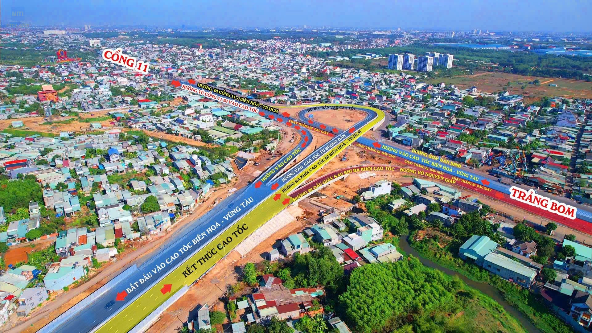 Thông xe toàn tuyến cao tốc Biên Hòa - Vũng Tàu nút giao đầu tuyến