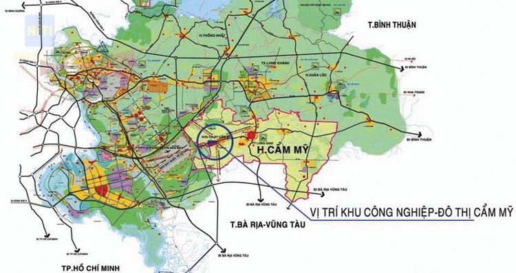 Bất động sản Cẩm Mỹ hưởng lợi từ phát triển logistics sân bay Long Thành