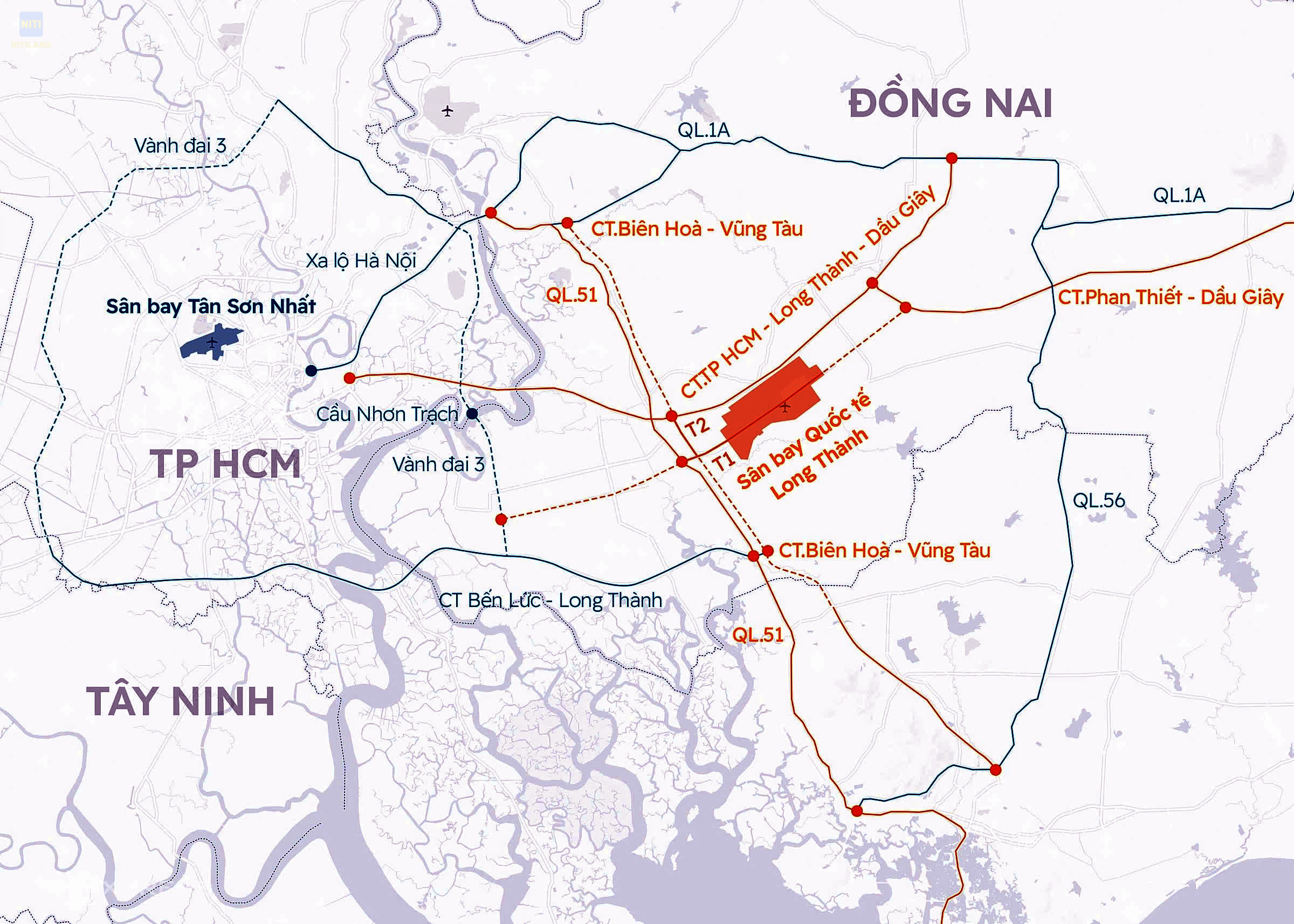 Cao tốc TP.HCM Long Thành Dầu Giây