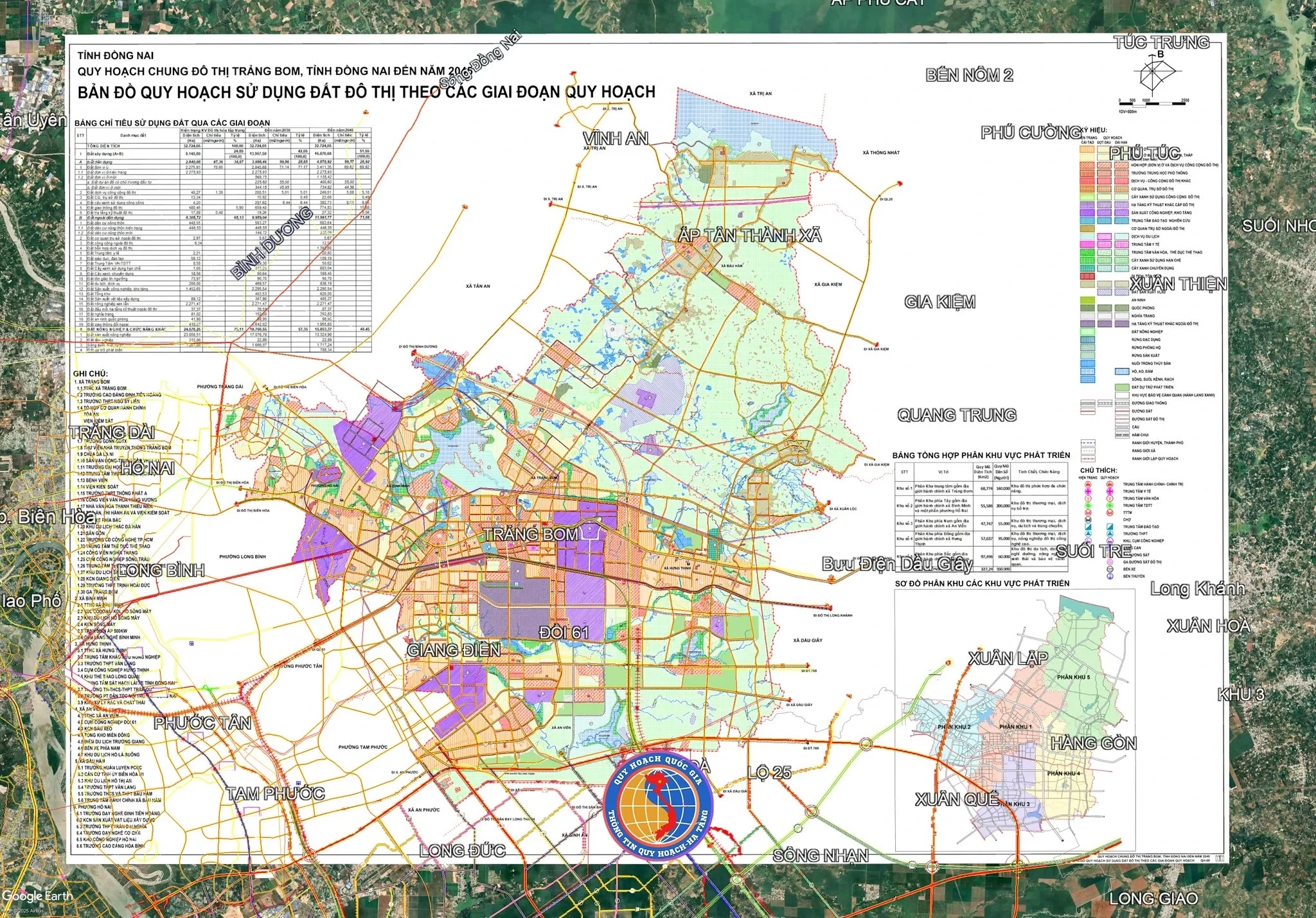 Quy hoạch đô thị Trảng Bom đến năm 2045
