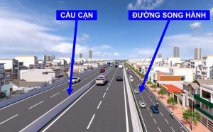 Phối cảnh đường trên cao Quốc lộ 13