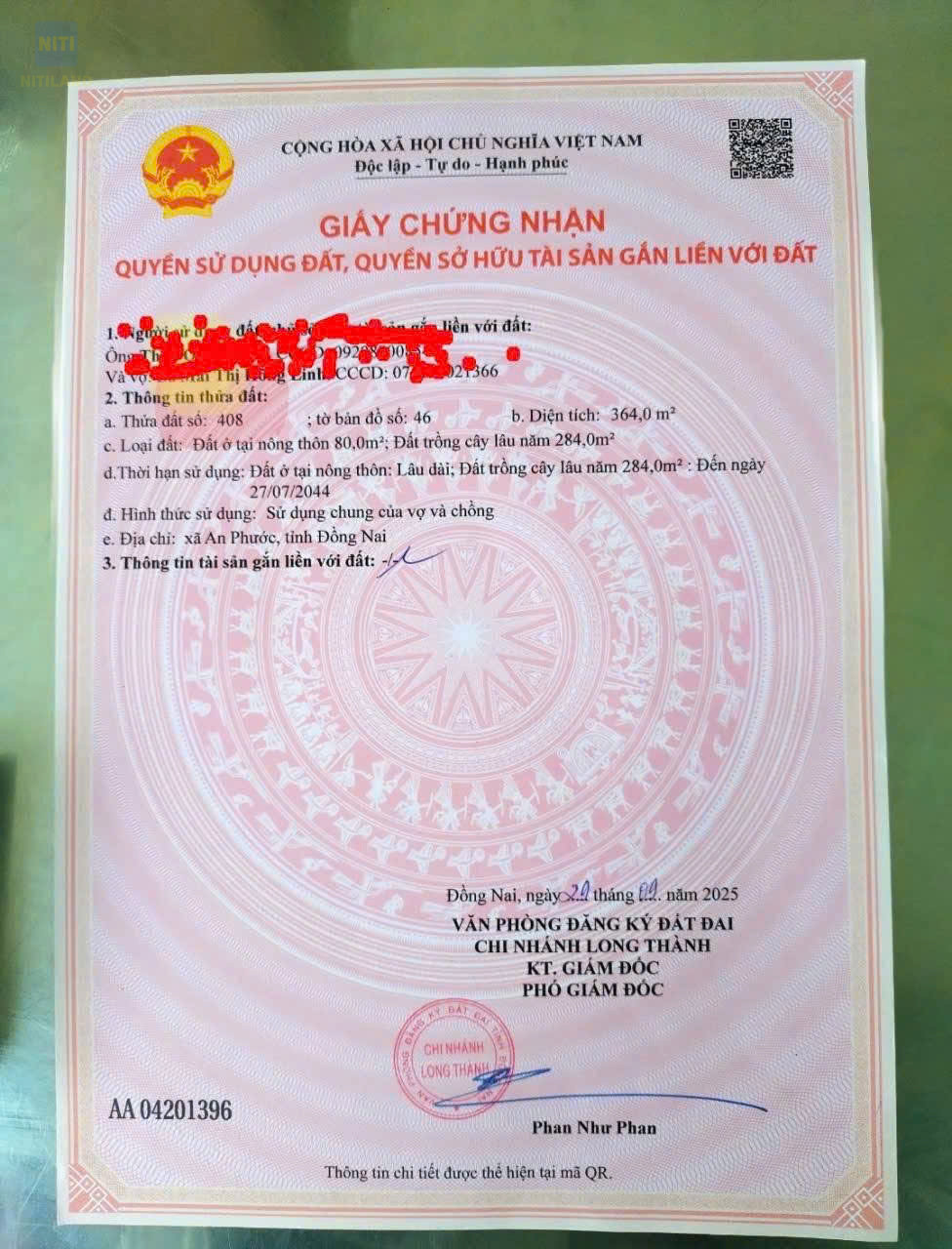 Chủ đang kẹt cần bán lô đất ngay tại An Phước Long Thành - Có sẵn nhà DT 364m2